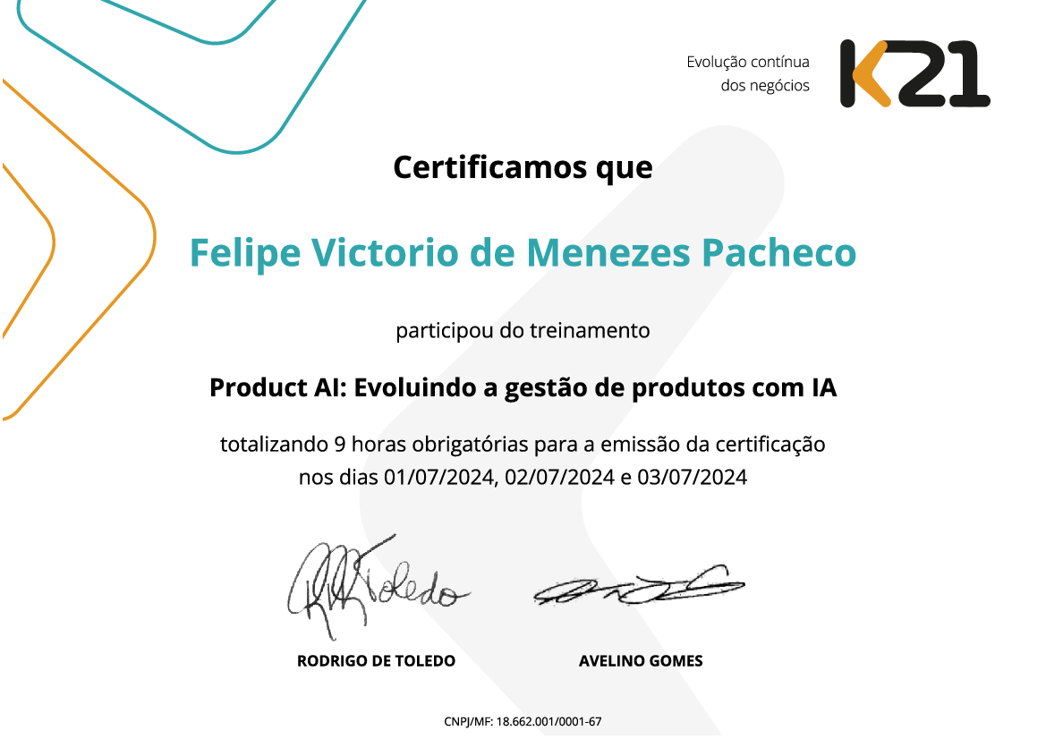 Certificado K21